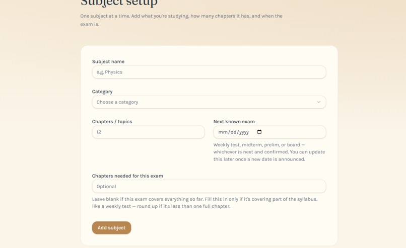 Cadence Study Planner – screenshot 3