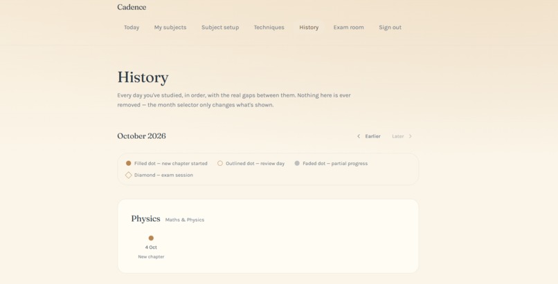 Cadence Study Planner – screenshot 4