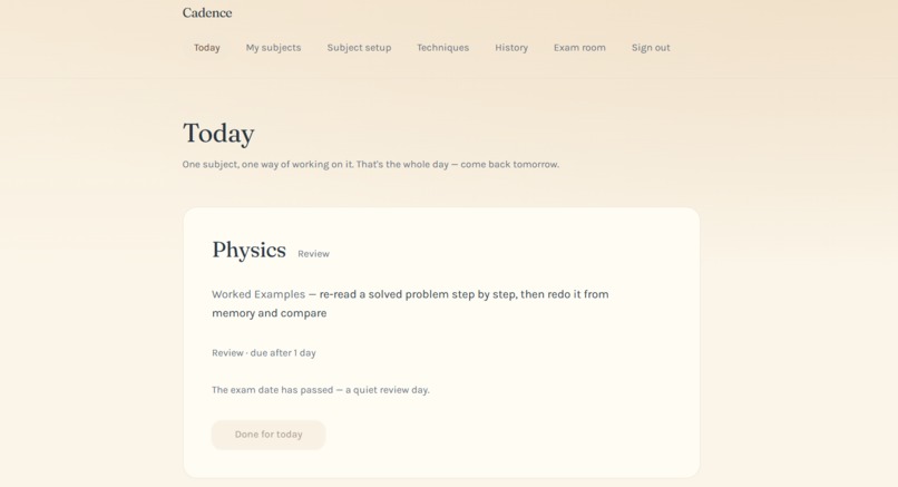 Cadence Study Planner – screenshot 5