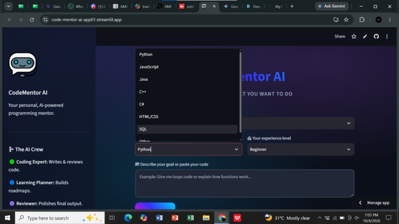 CodeMentor Ai – screenshot 1