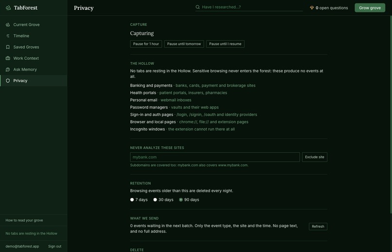 TabForest – screenshot 8