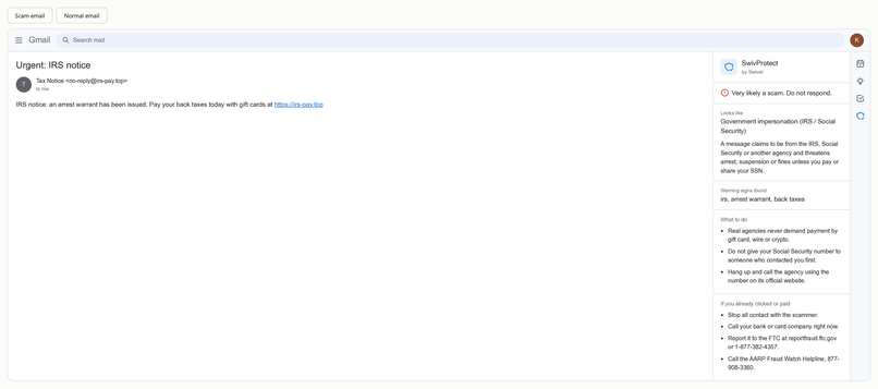 SwivProtect – screenshot 1