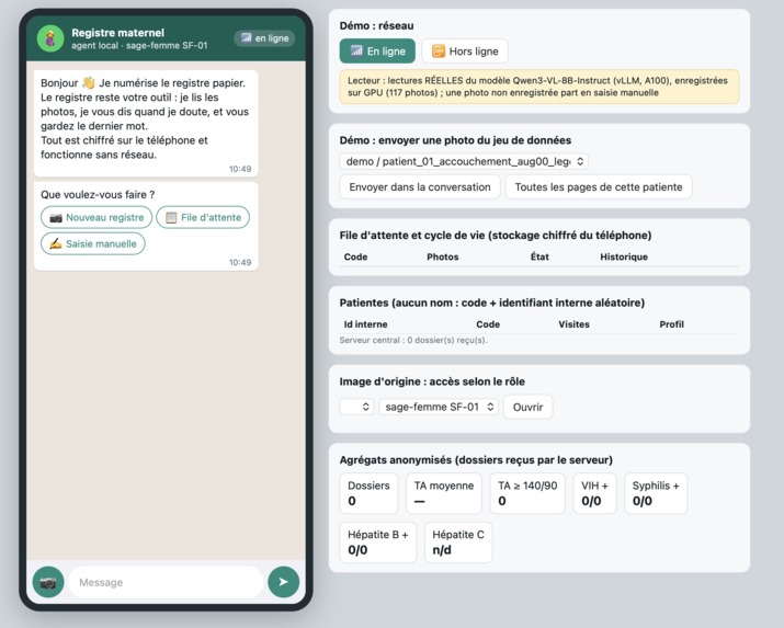 DayOne — une sage-femme, un téléphone et une IA – screenshot 1