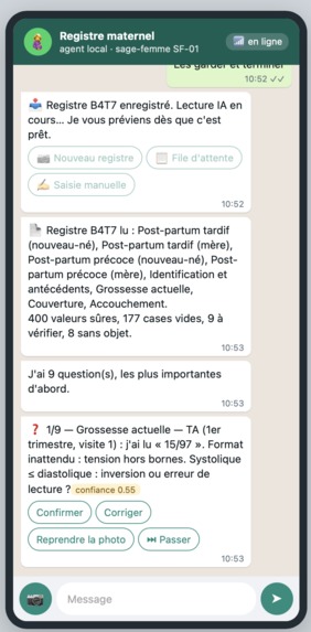 DayOne — une sage-femme, un téléphone et une IA – screenshot 3