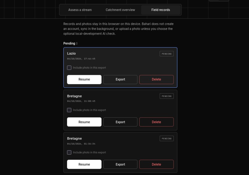 Bahari – screenshot 1
