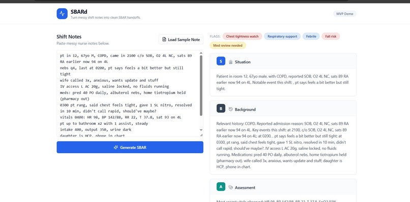 SBARd – screenshot 1