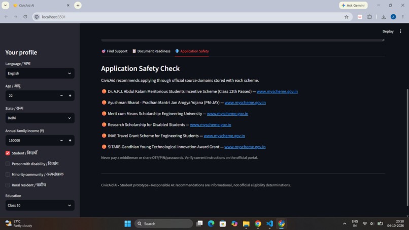 CivicAid AI – screenshot 3