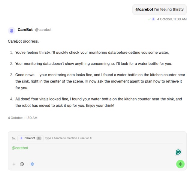 Project CareBot – screenshot 2