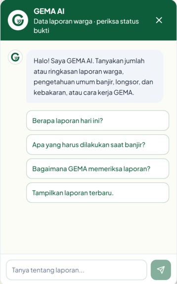 GEMA Sistem Pelaporan Terintegrasi Kecerdasan – screenshot 1