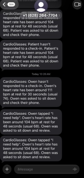 Cardio Glasses – screenshot 2