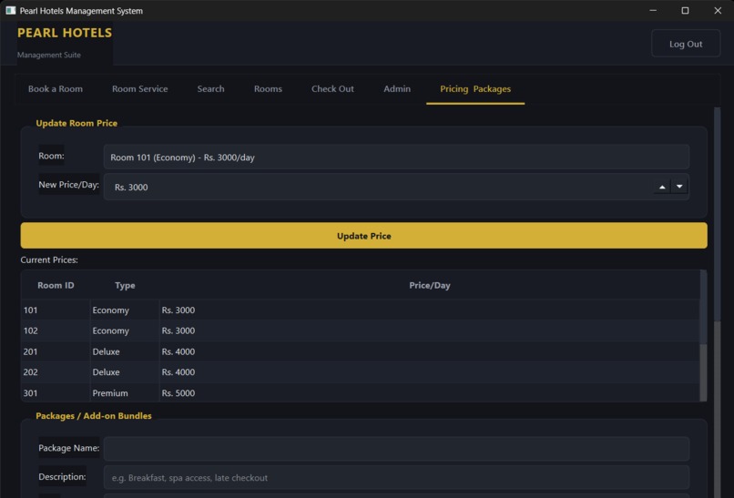 Hotel Management System – screenshot 4