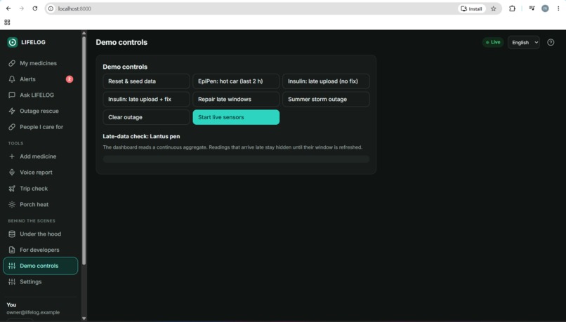 LIFELOG – screenshot 5
