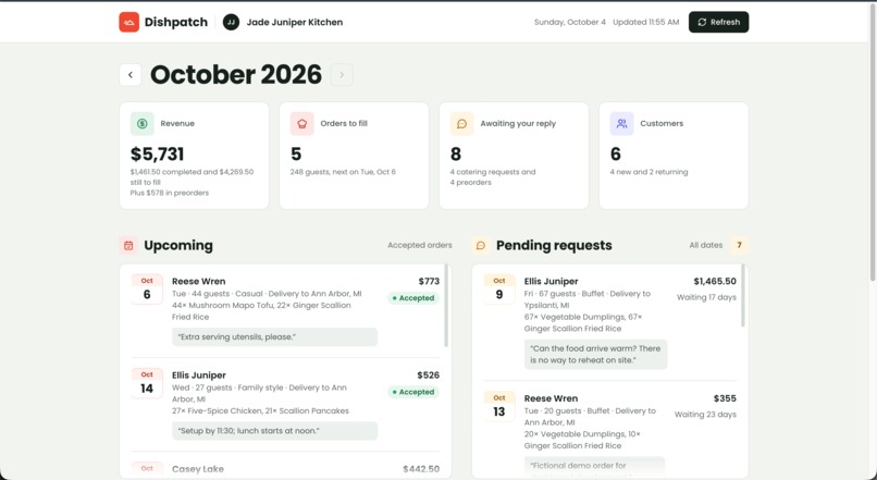 Dishpatch - Catering Agent – screenshot 2