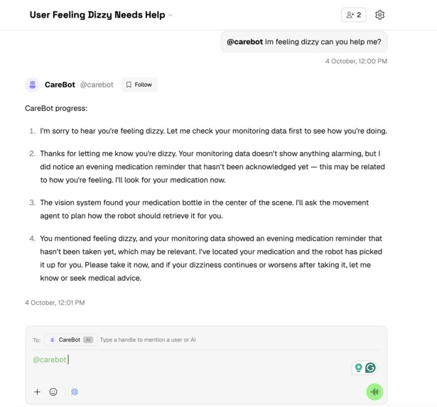 Project CareBot – screenshot 4