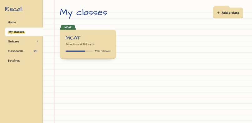 Recall – screenshot 5