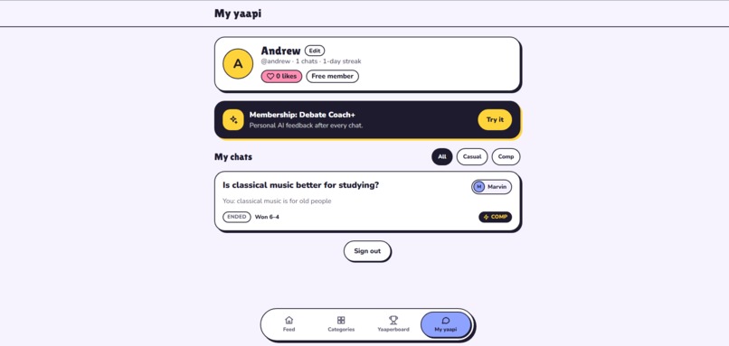 Yaapi - The Casual Debate Arena – screenshot 8