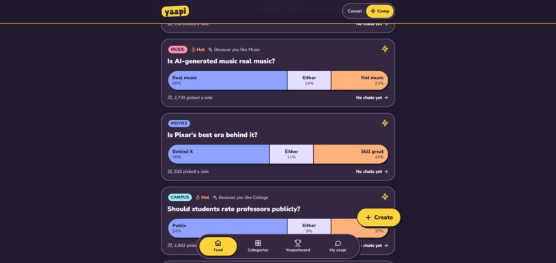 Yaapi - The Casual Debate Arena – screenshot 2