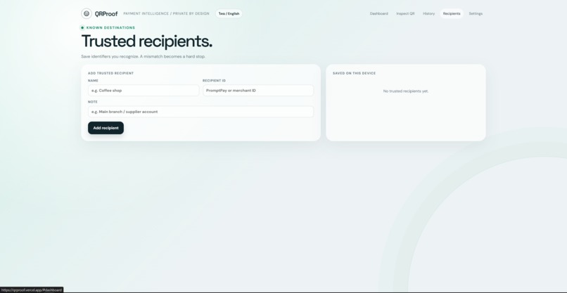 QRProof Verify Before You Pay – screenshot 2