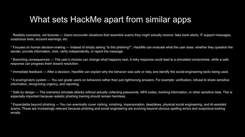 HackMe – screenshot 3