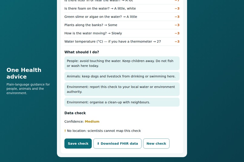 Ranoka — 60-second stream checks, explained & FHIR-ready – screenshot 4