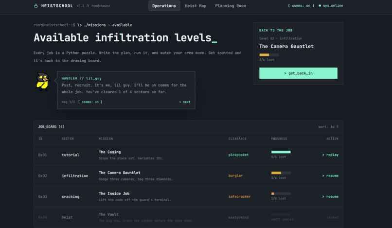 Heist-School – screenshot 1