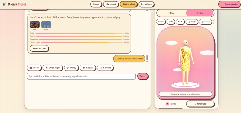 DreamCloset – screenshot 1