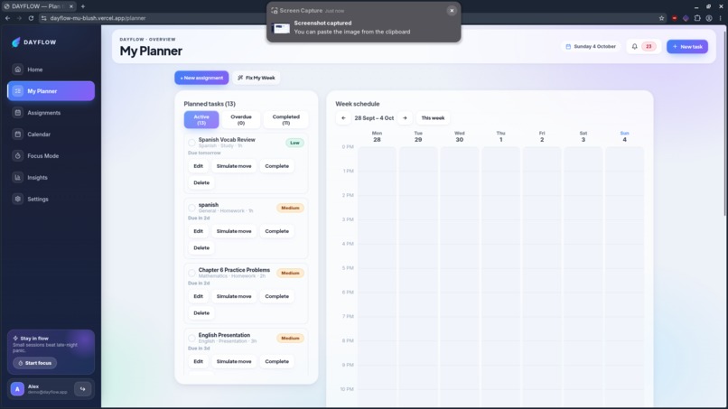 DAYFLOW – screenshot 3