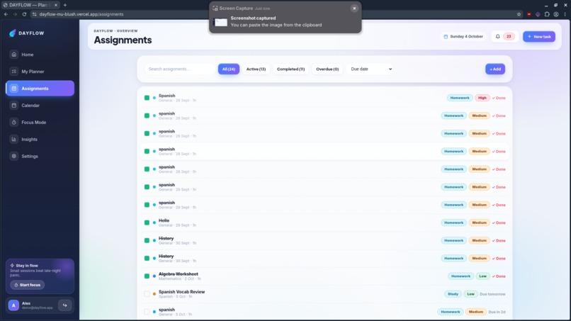 DAYFLOW – screenshot 4