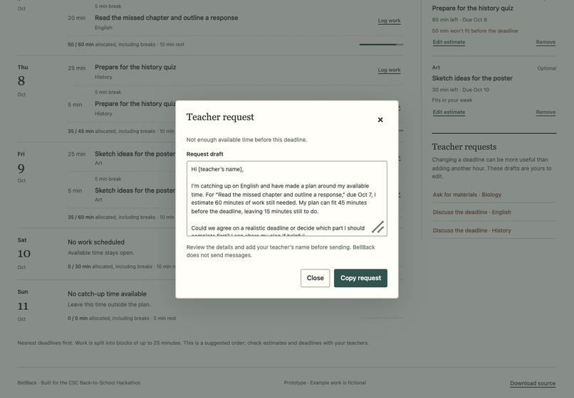 BellBack – screenshot 4
