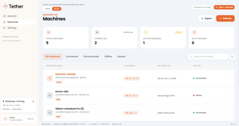 Tether – screenshot 5
