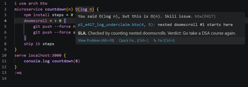 BTW – screenshot 1