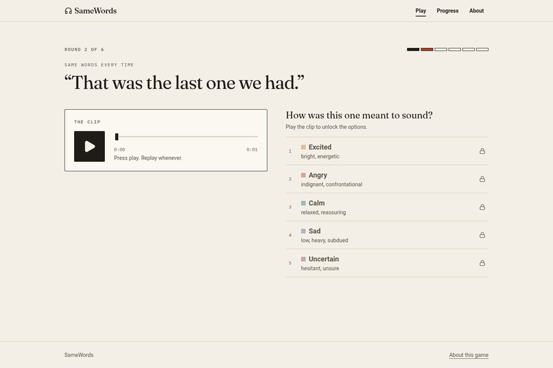 SameWords – screenshot 1