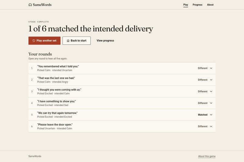 SameWords – screenshot 3