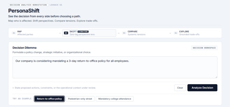 PersonaShift – screenshot 1