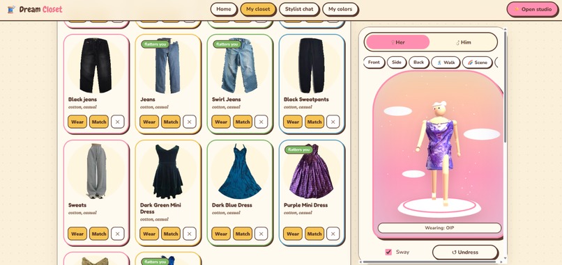 DreamCloset – screenshot 3