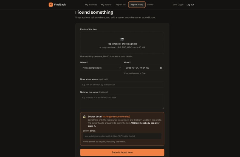 FindBack – screenshot 4