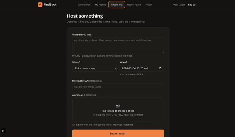 FindBack – screenshot 5