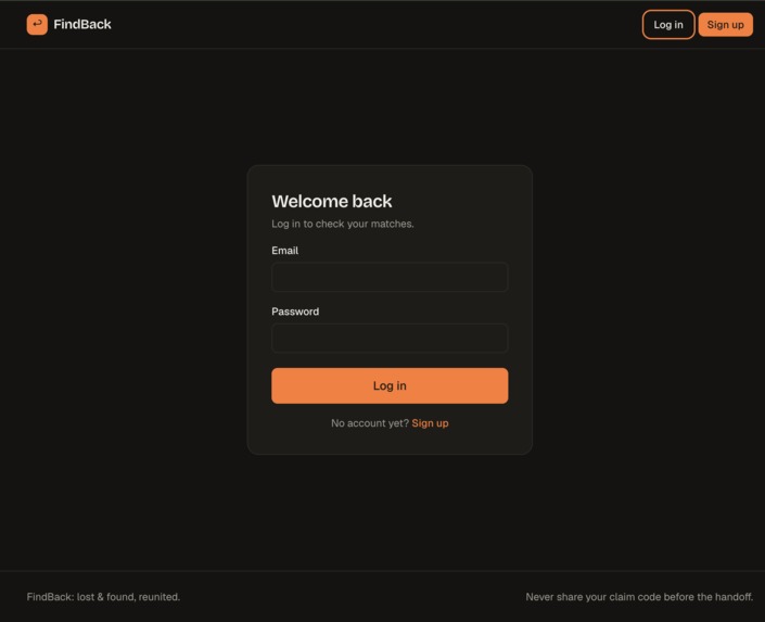 FindBack – screenshot 3