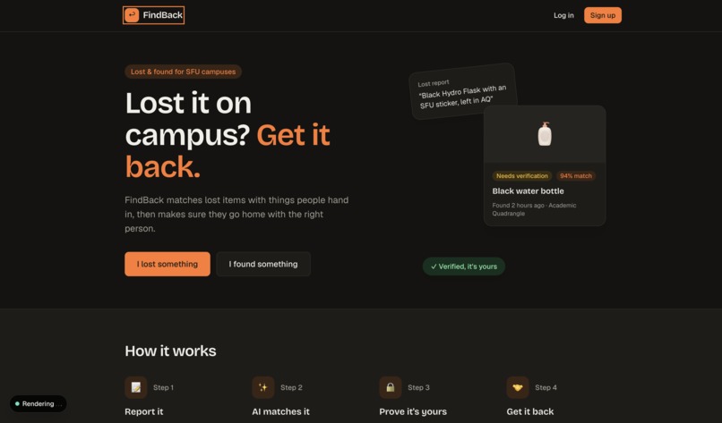 FindBack – screenshot 1