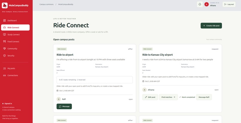 MuleCampusBuddy – screenshot 3