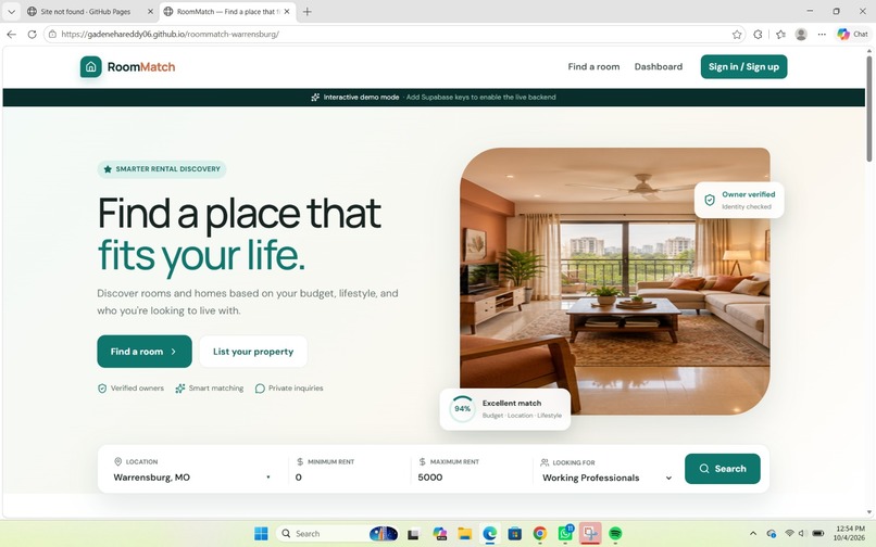 RoomMatch – screenshot 5