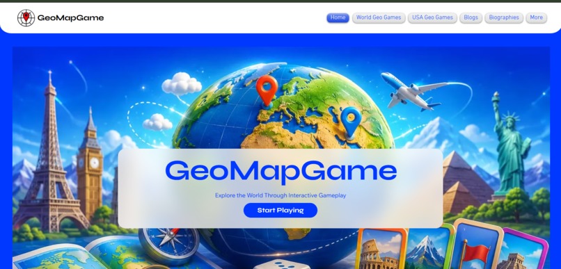 GeoMapGame – Interactive Geography Learning Platform – screenshot 1