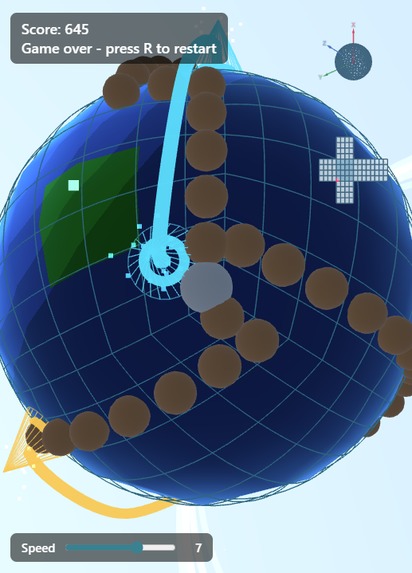 Hyper Otter (Non Euclidian Snake Game) – screenshot 1