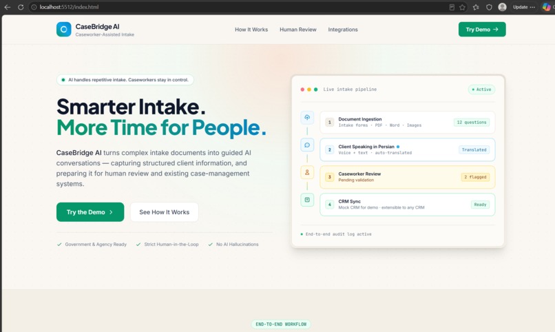 CaseBridge AI – screenshot 1