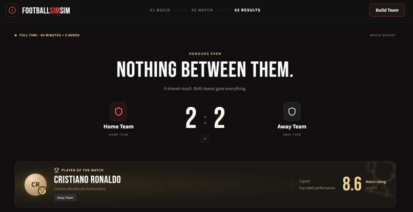 FootballSimSim – screenshot 3