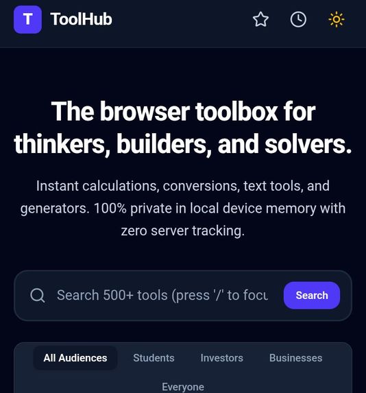 ToolHub: 500+ Free Tools in One Search Box – screenshot 3