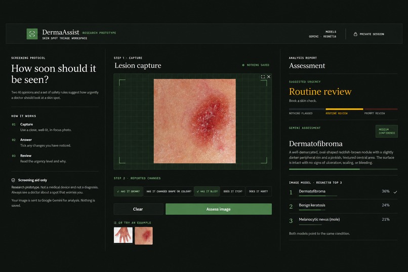 Dermasisst – screenshot 1