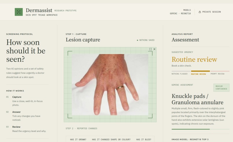 Dermasisst – screenshot 2