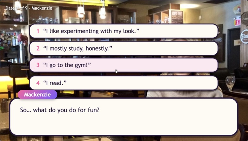 Love Surge: An SFU Dating Sim – screenshot 5